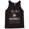 santa aquarius christmas ugly t shirts Tank Top