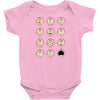 charlie moticons Baby Bodysuit