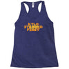 kylo stabbed first Racerback Tank