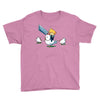 mighty hero atop a chicken Youth Tee