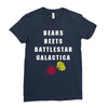 bears beets battlestar galactica Ladies Fitted T-Shirt