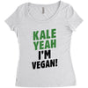 Kale Yeah I'm Vegan! Women's Triblend Scoop T-shirt