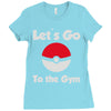 let's go to the gym Ladies Fitted T-Shirt