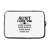 I Love You Aunt Laptop sleeve