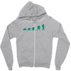 evolution of turtles Zipper Hoodie