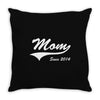 Mom Since 2014 Throw Pillow