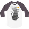 coffee addict 3/4 Sleeve Shirt