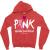 pink spread the hope Zipper Hoodie