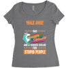 walk away i have anger issues Women's Triblend Scoop T-shirt