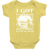 99 problems   fishin' solves all of em Baby Bodysuit