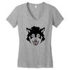 THE LAST WOLF Women's V-Neck T-Shirt