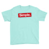 simple red Youth Tee