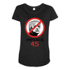 Impeach 45 Stop Trump Maternity Scoop Neck T-shirt