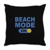 beach mode on Throw Pillow