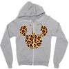 Minnie Mouse Leopard Zipper Hoodie