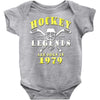 legends are born in 1979 Baby Onesie