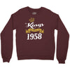 kings are born in 1958 Crewneck Sweatshirt