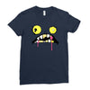 halloween face Ladies Fitted T-Shirt