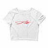 jake paul signature red Crop Top