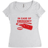 hot sauce emergency Women's Triblend Scoop T-shirt