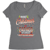 Merry Christmas To Father Of Great Awesome Women's Triblend Scoop T-shirt