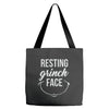 resting grinch face Tote Bags