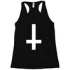 wasted youth inverted cross indie geek swag funny Racerback Tank
