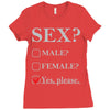 Sex Yes Please Ladies Fitted T-Shirt