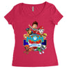 paw patrol birthday boy mom Women's Triblend Scoop T-shirt