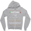 sagittarius christmas ugly sweater Zipper Hoodie