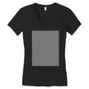 optical illusion skull, ideal gift or birthday present. Women's V-Neck T-Shirt