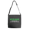 Vegans We're Not Crazy We're Just From The Future White Adjustable Strap Totes