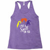 spell on you white letter Racerback Tank