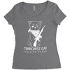 terrorist cat Women's Triblend Scoop T-shirt