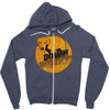 down rowdy the dog Zipper Hoodie
