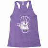 talk to the hand Racerback Tank