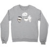 coffee that's always late Crewneck Sweatshirt