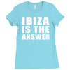 ibiza is the answer Ladies Fitted T-Shirt