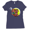 rocket raccoon Ladies Fitted T-Shirt