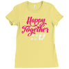 happy together Ladies Fitted T-Shirt
