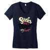 socks don't protect my heart Women's V-Neck T-Shirt