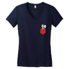 saitama pocket Women's V-Neck T-Shirt