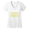 i'm black every month Women's V-Neck T-Shirt