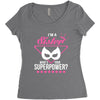 What's Your Superpower? Women's Triblend Scoop T-shirt