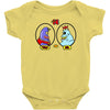 eggplant wizard and king hippo Baby Bodysuit