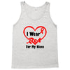 niece i wear a red heart ribbon Tank Top