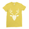 poly deer Ladies Fitted T-Shirt