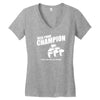 beer pong champion Women's V-Neck T-Shirt