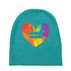 Rainbow Equality Heart Baby Beanies
