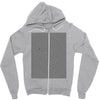optical illusion skull, ideal gift or birthday present. Zipper Hoodie